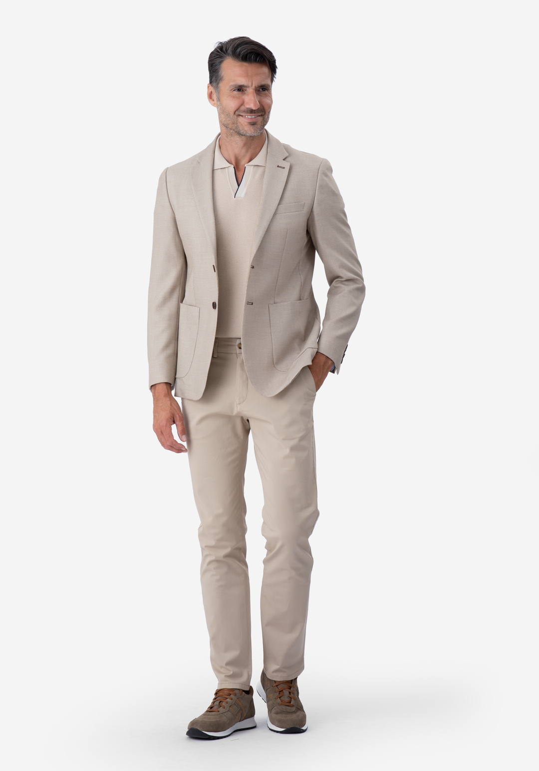 Beige Gabardine