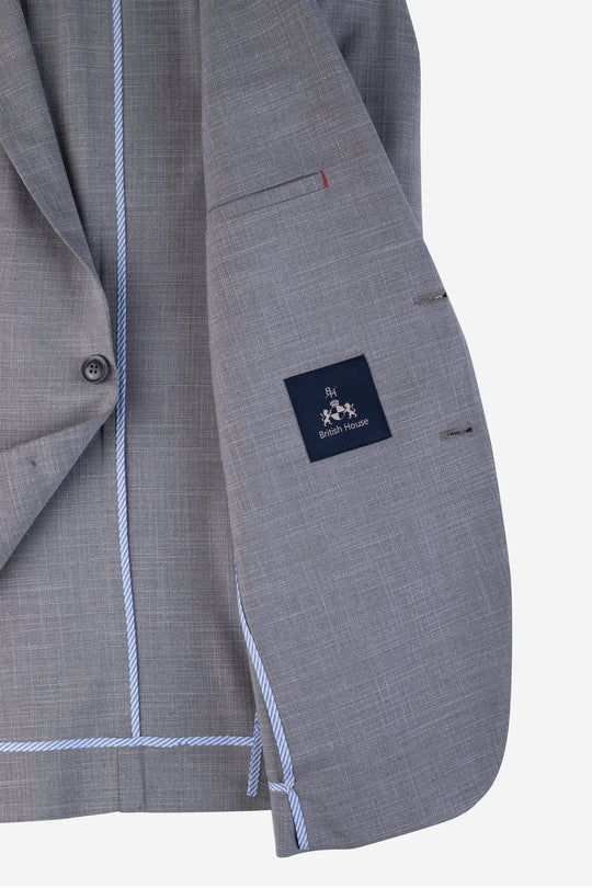 Contemporary Fit French Gray Havana Blazer