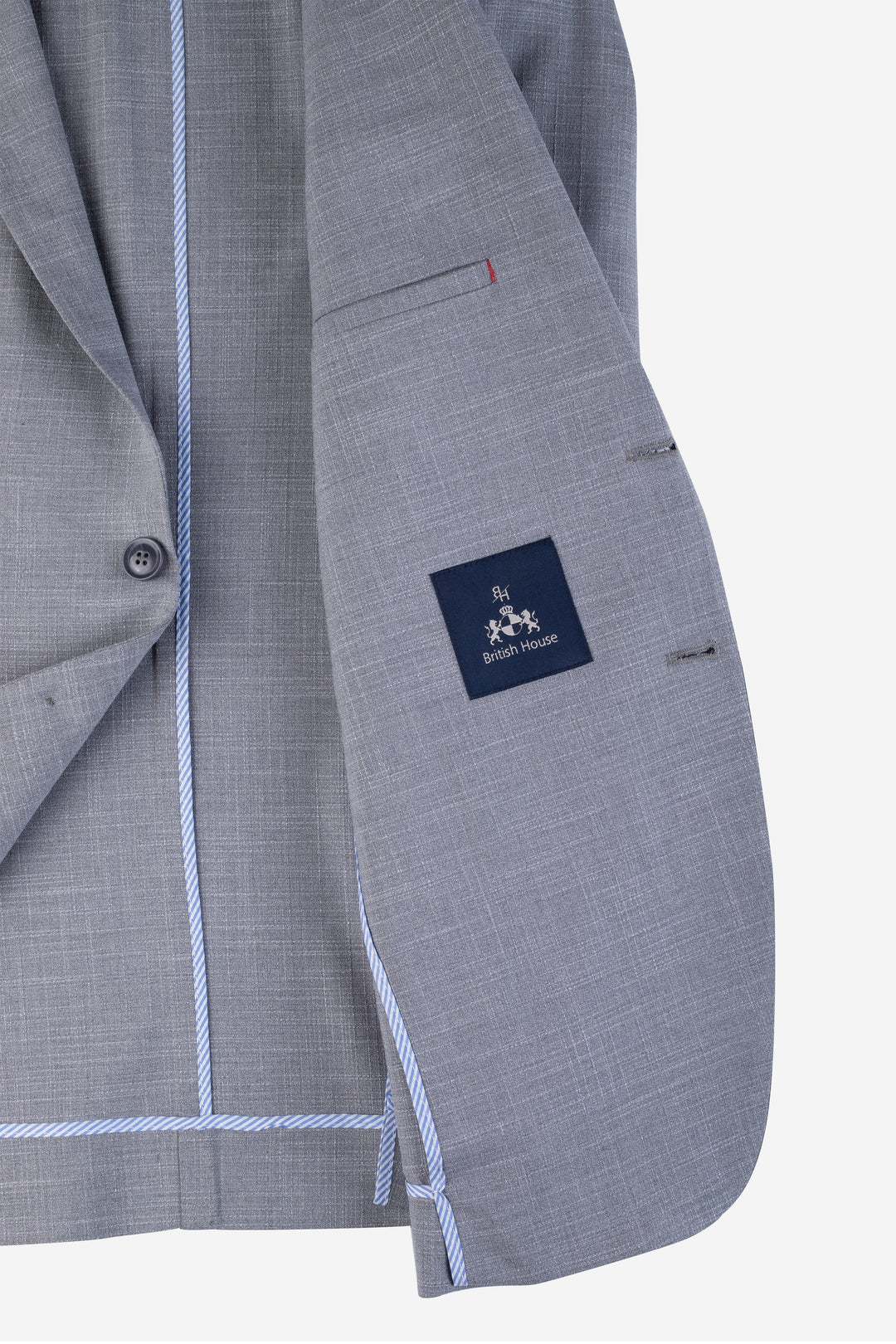 Contemporary Fit Light Gray Havana Blazer