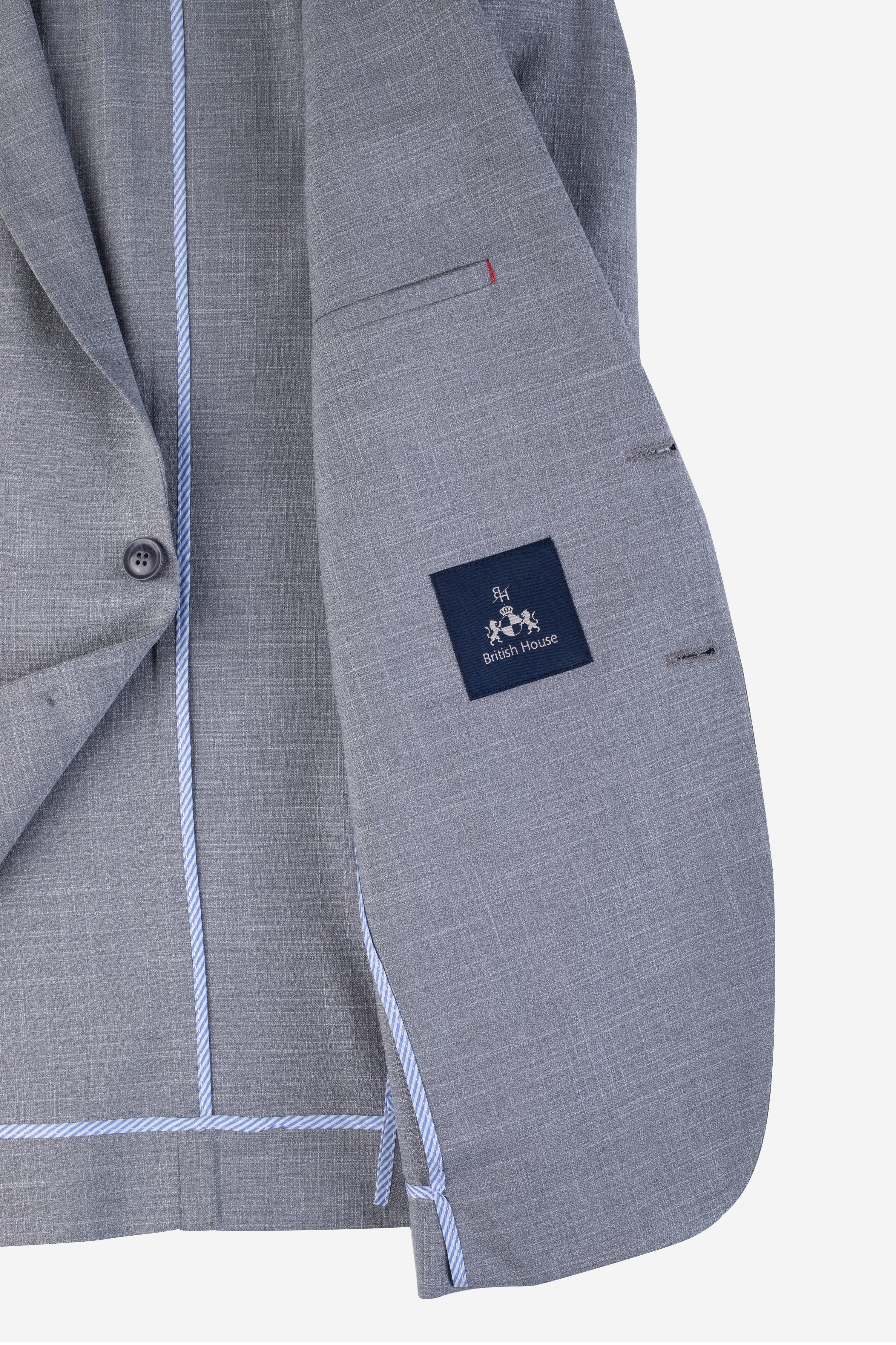 Contemporary Fit Light Gray Havana Blazer