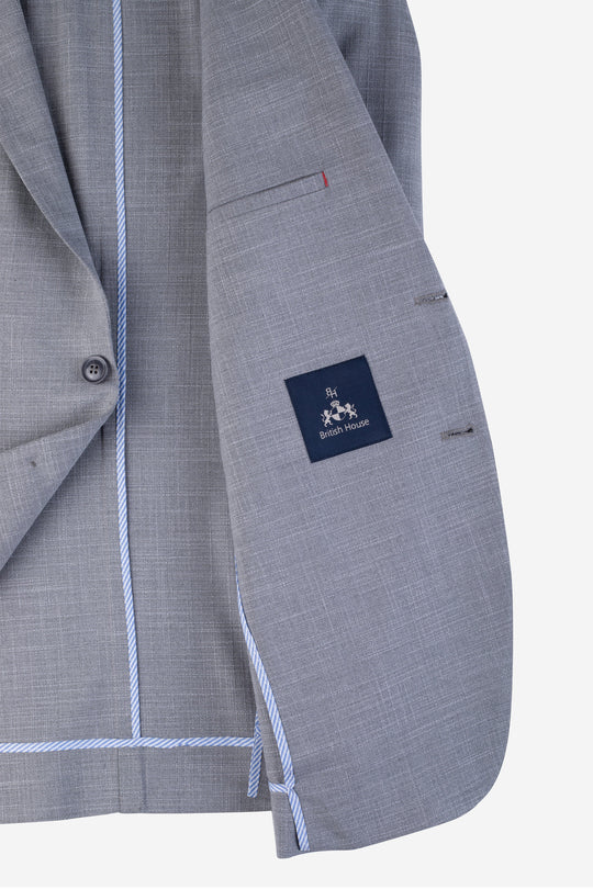 Contemporary Fit Light Gray Havana Blazer