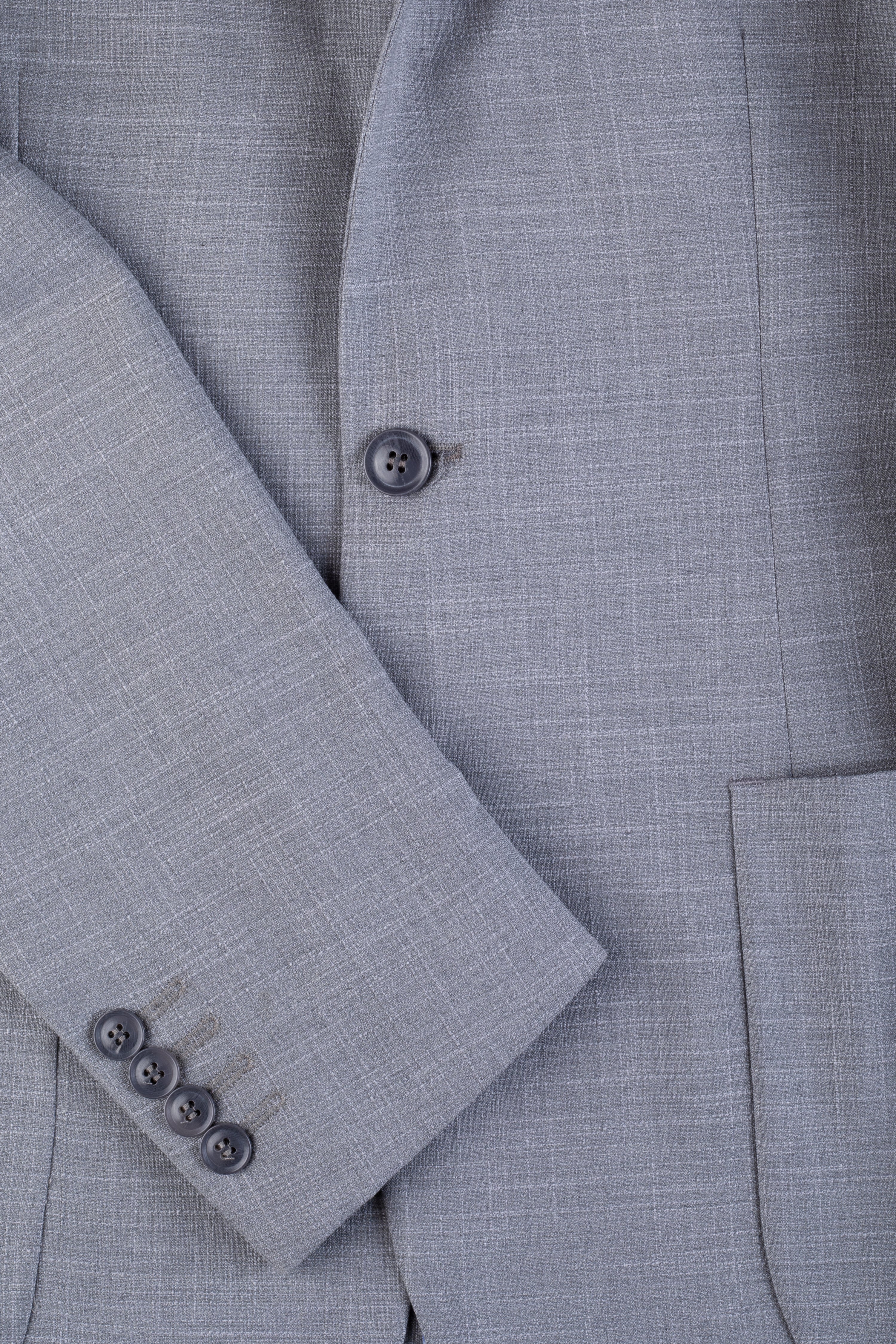 Contemporary Fit Light Gray Havana Blazer