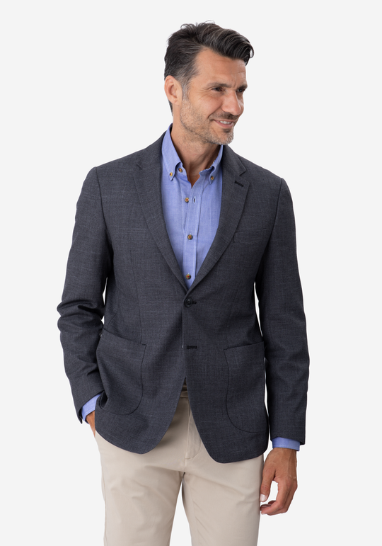 Contemporary Fit Dark Gray Blazer