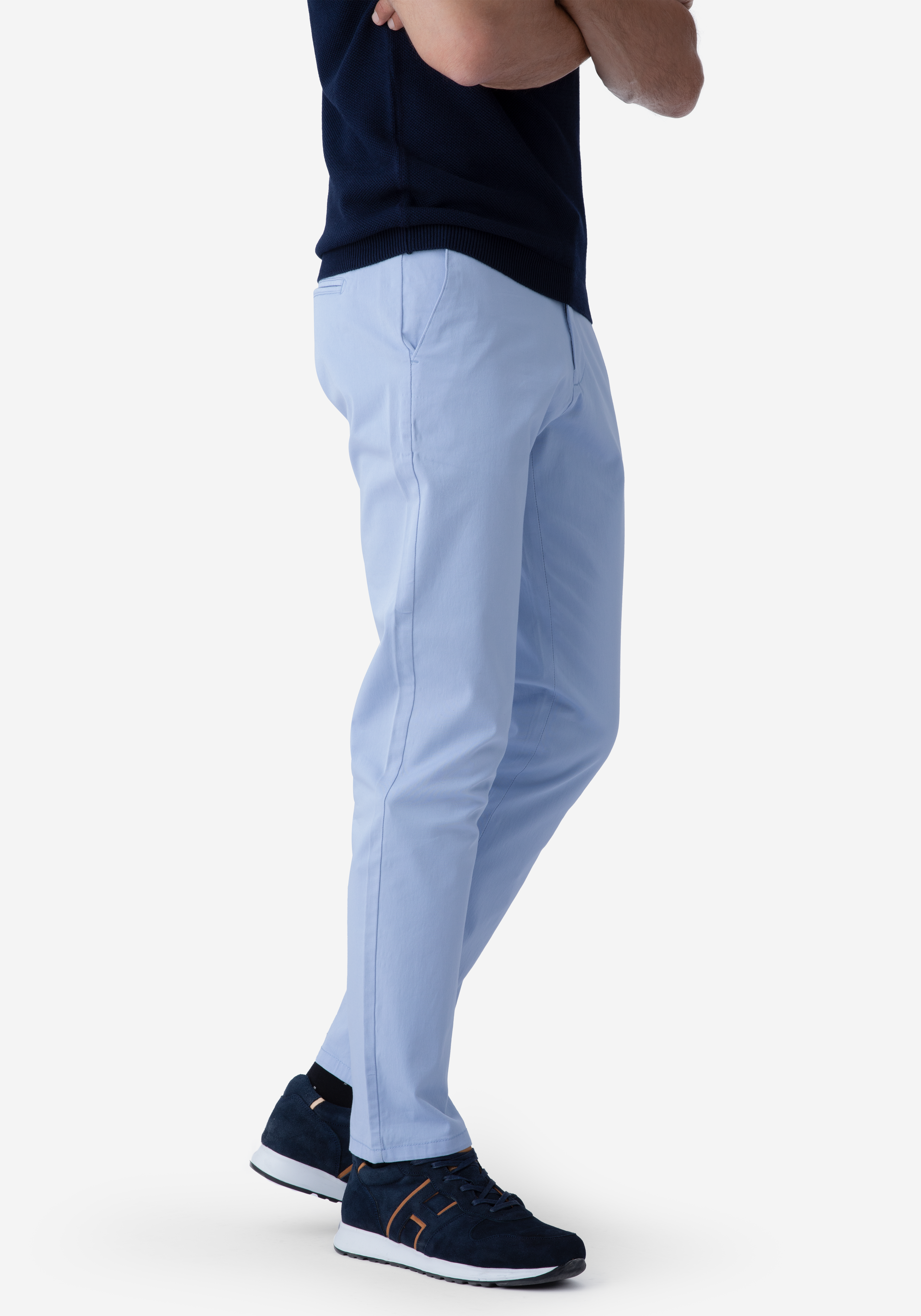 Contemporary Fit Baby Blue Gabardine