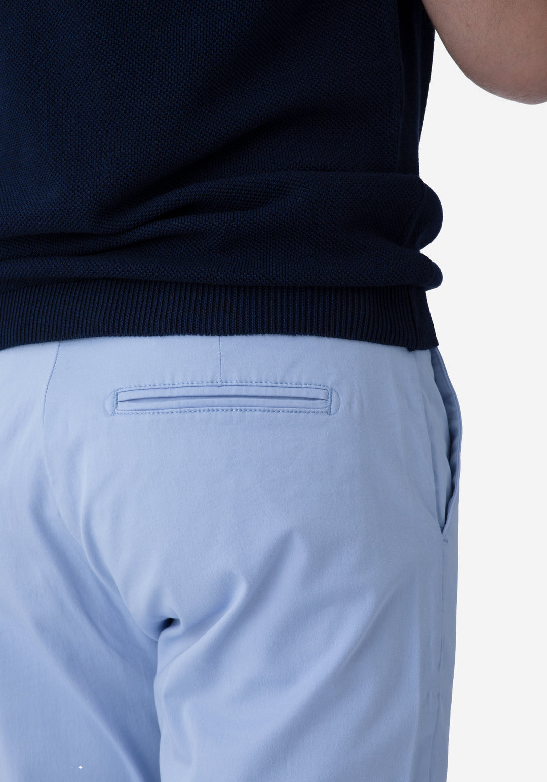 Contemporary Fit Baby Blue Gabardine