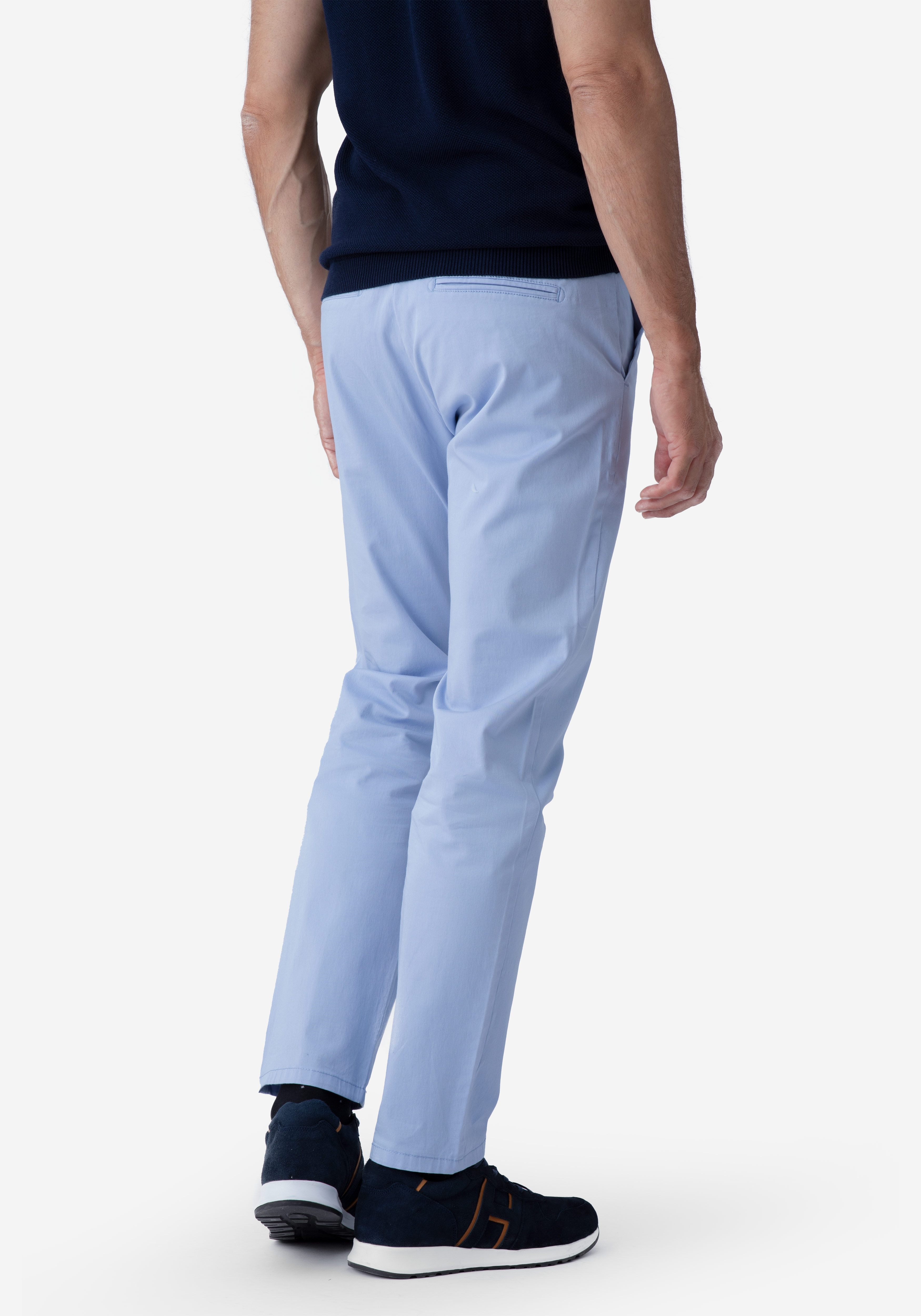 Contemporary Fit Baby Blue Gabardine