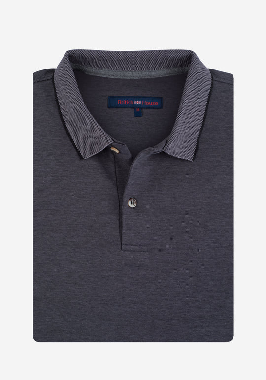 Dark Gray Soft Cotton Polo Shirt