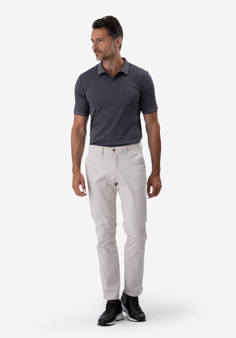 Dark Gray Soft Cotton Polo Shirt