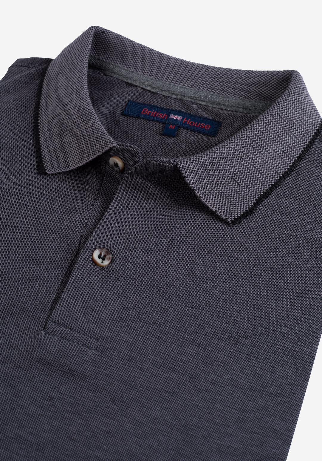 Dark Gray Soft Cotton Polo Shirt