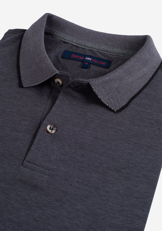 Dark Gray Soft Cotton Polo Shirt