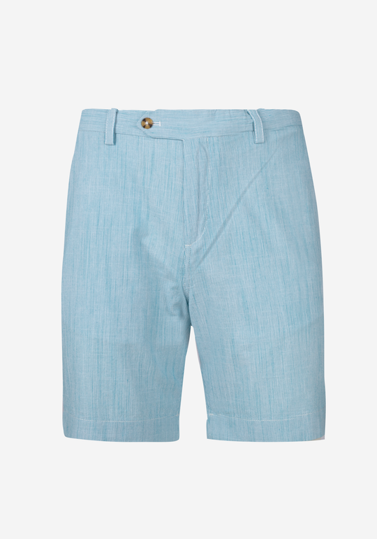 Turquoise Cotton Linen Short