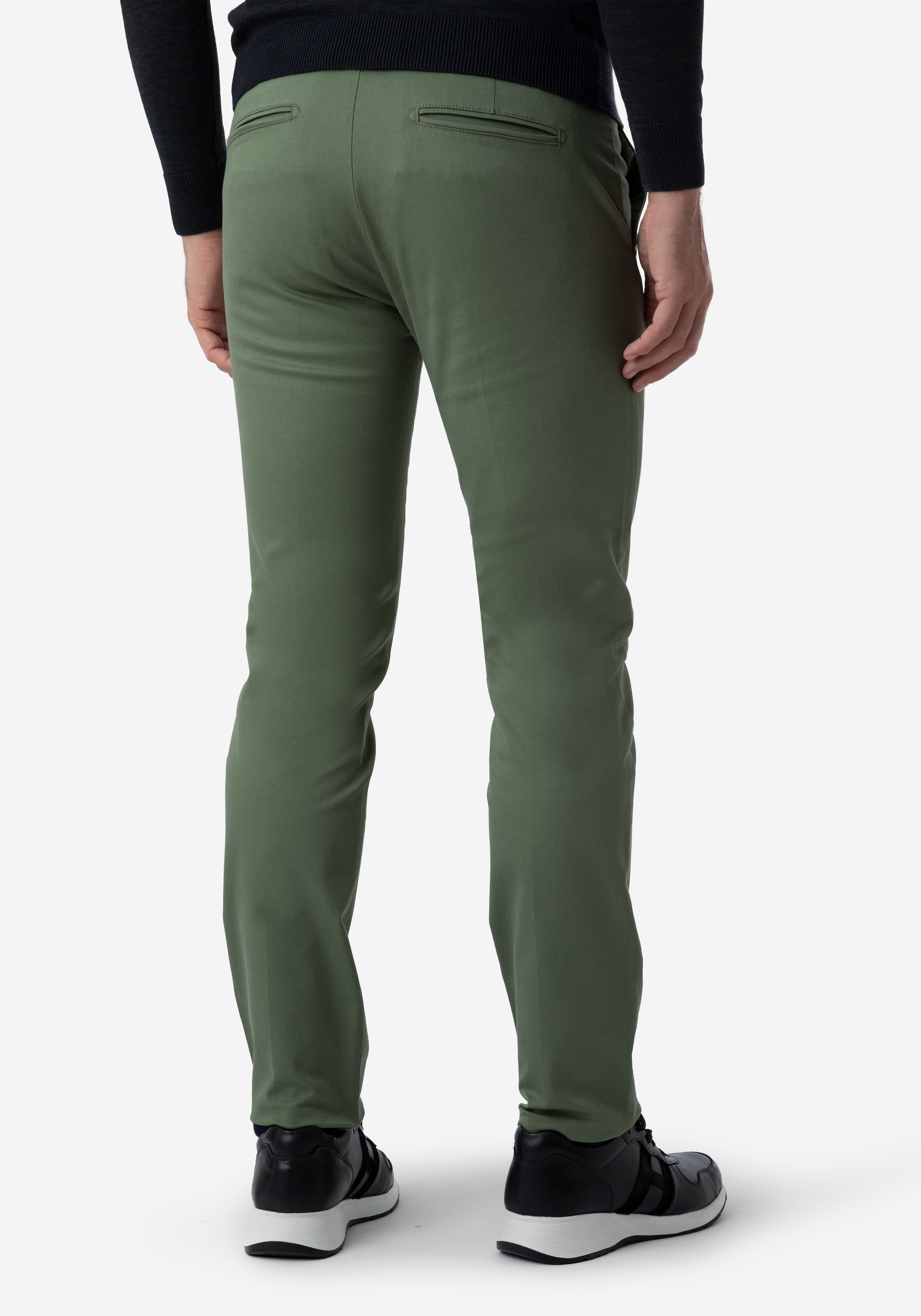Contemporary Fit Khaki Gabardine