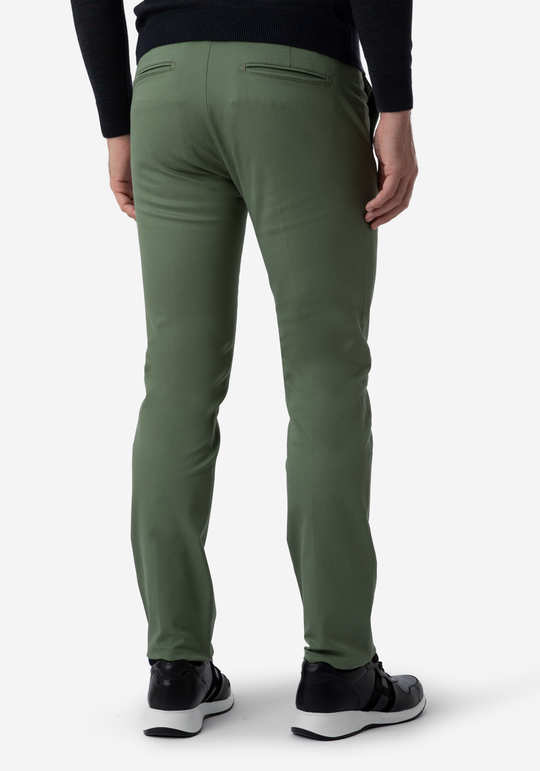 Contemporary Fit Khaki Gabardine