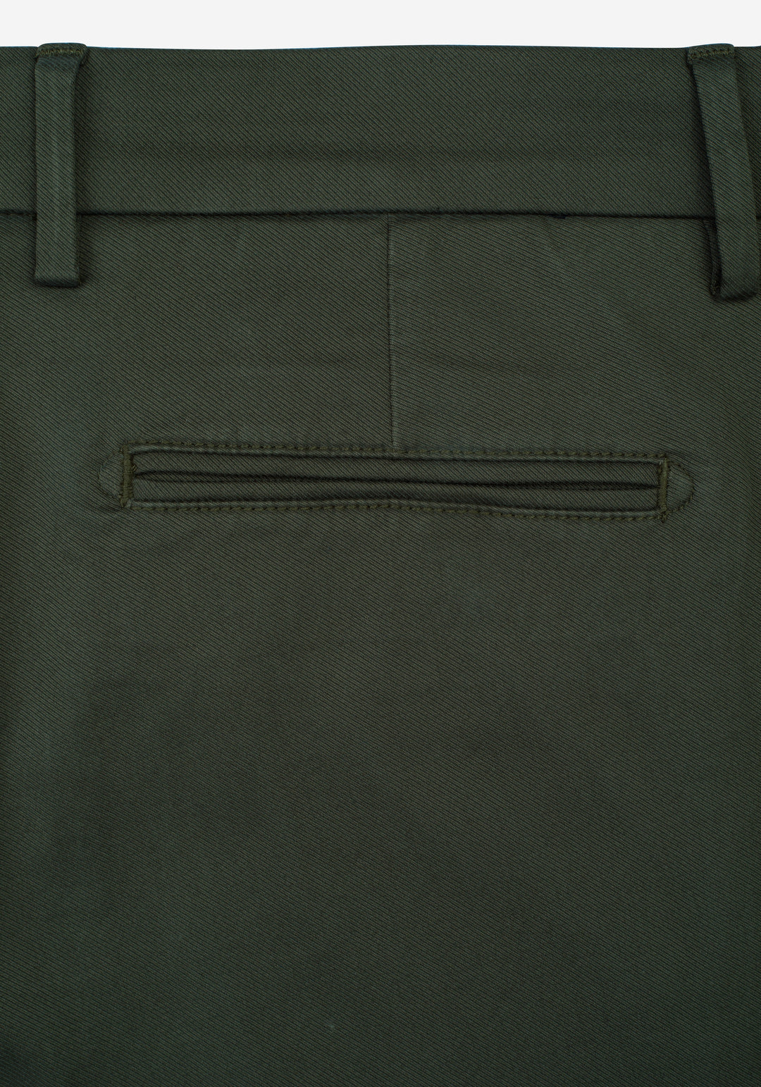Contemporary Fit Dark Olive Gabardine