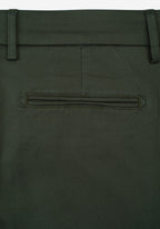 Contemporary Fit Dark Olive Gabardine
