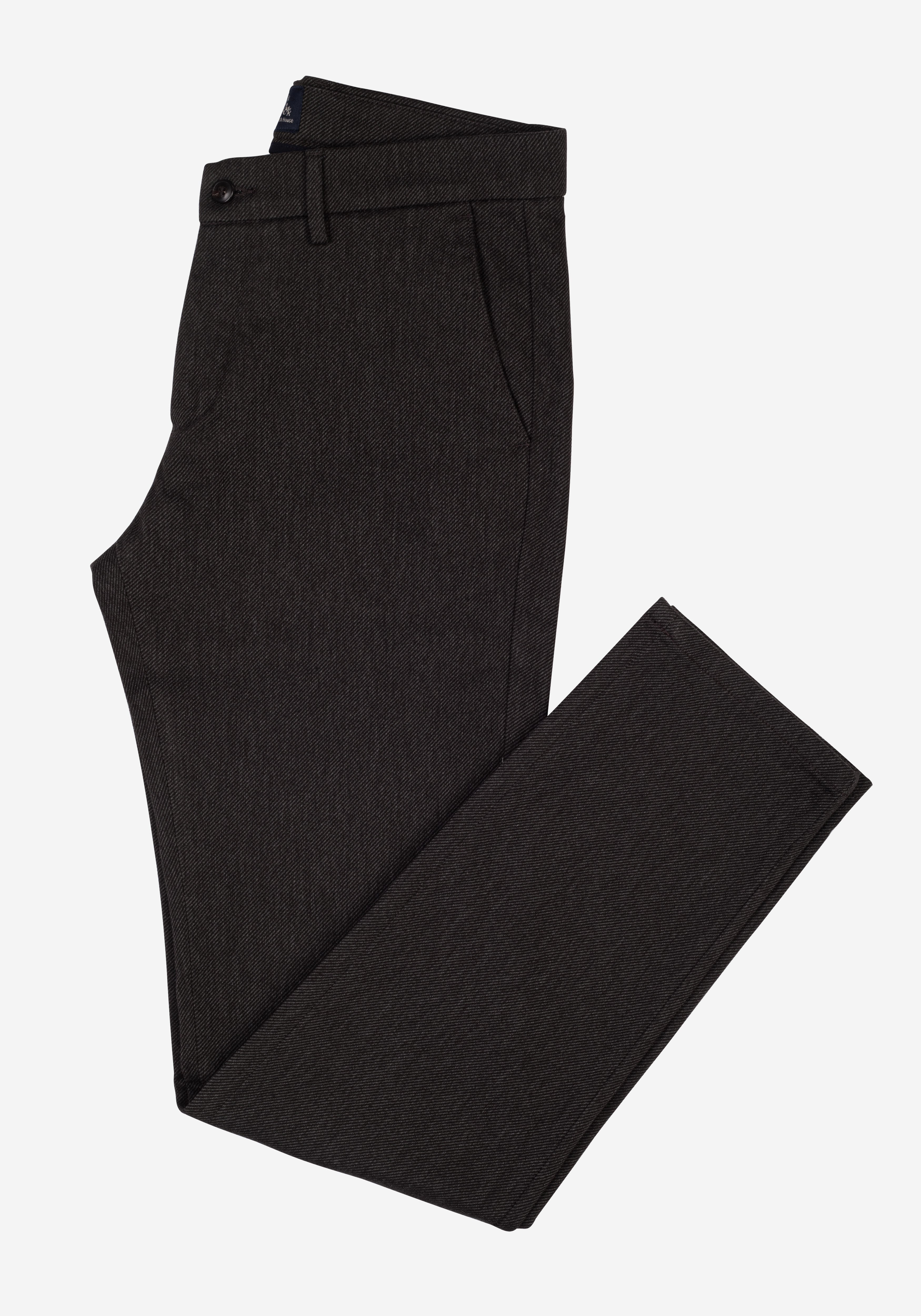 Dark Brown Cavarly Twill Pants