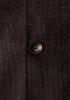 Coffee Brown Poly Wool Coat