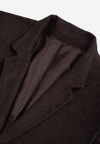 Coffee Brown Poly Wool Coat