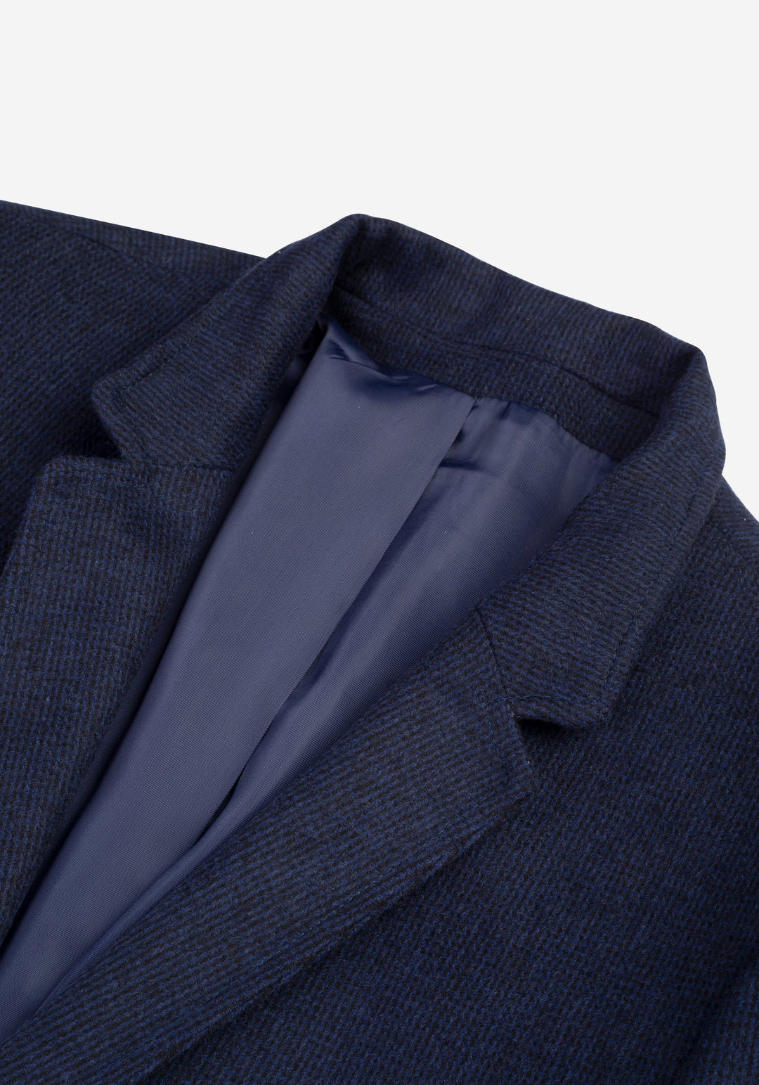 Midnight Blue Poly Wool Coat