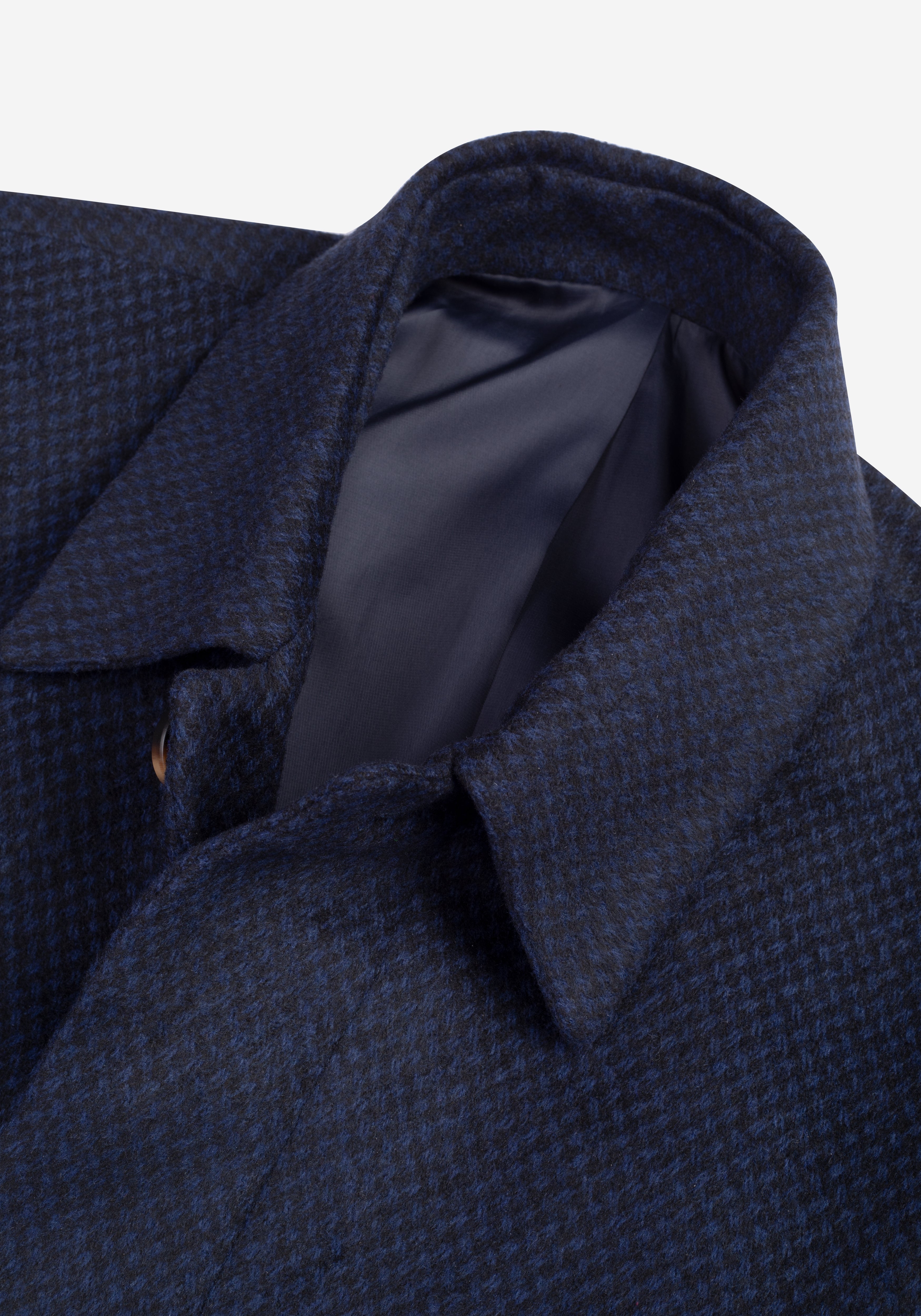 Sapphire Blue Poly Wool Coat