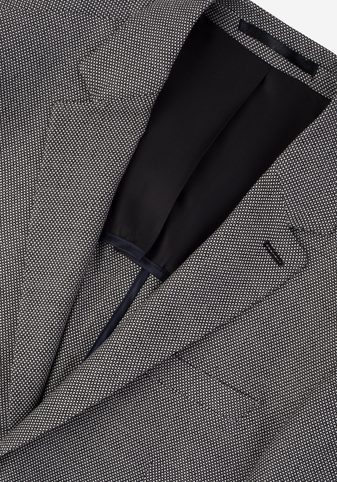 Contemporary Fit Oslo Grey Dotted Blazer