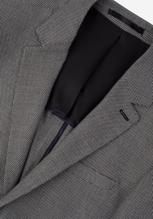 Contemporary Fit Oslo Grey Dotted Blazer