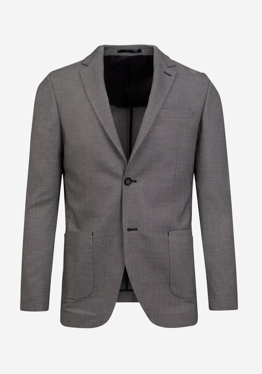 Contemporary Fit Oslo Grey Dotted Blazer