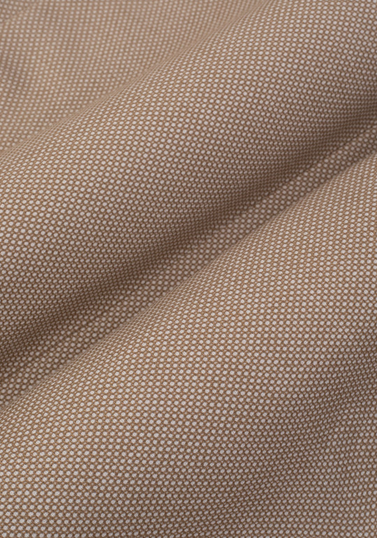 Contemporary Fit Cream Beige Dotted Blazer