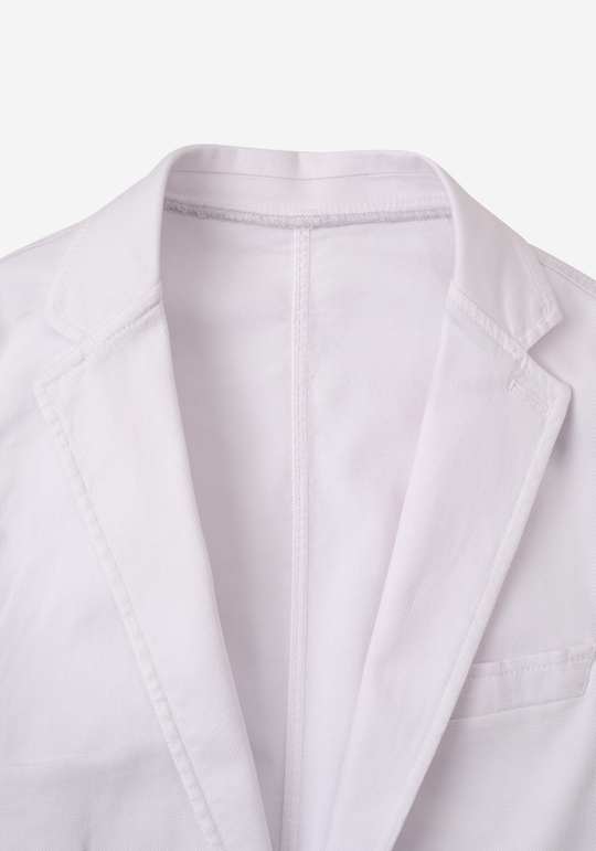 Contemporary Fit Royal White Blazer