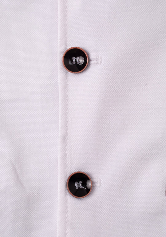 Contemporary Fit Royal White Blazer