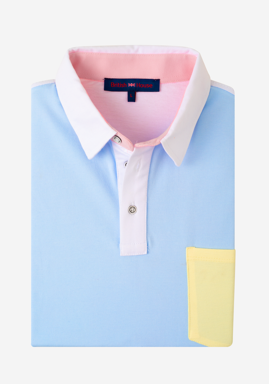 Light Sky Blue Cotton Polo Shirt