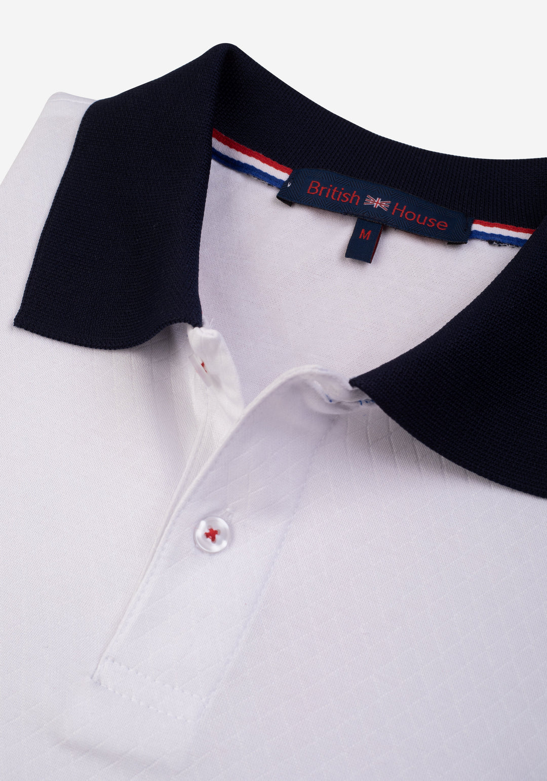 Soft White Cotton Polo Shirt