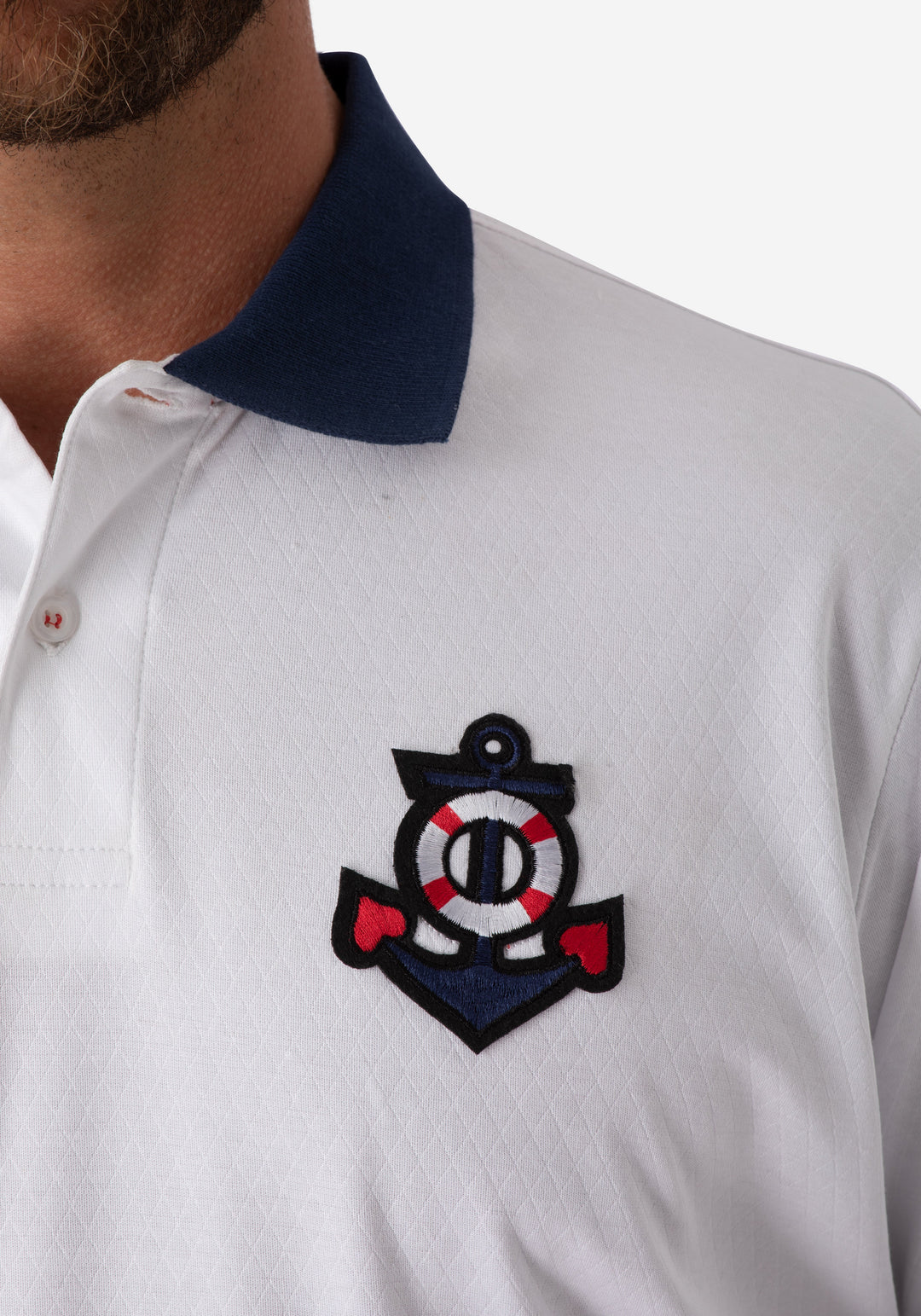 Soft White Cotton Polo Shirt