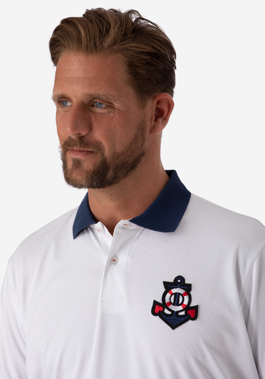 Soft White Cotton Polo Shirt