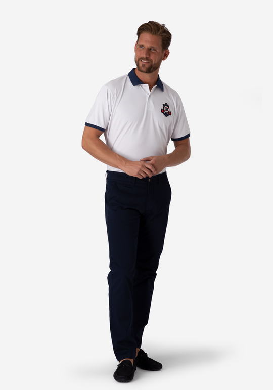 Soft White Cotton Polo Shirt