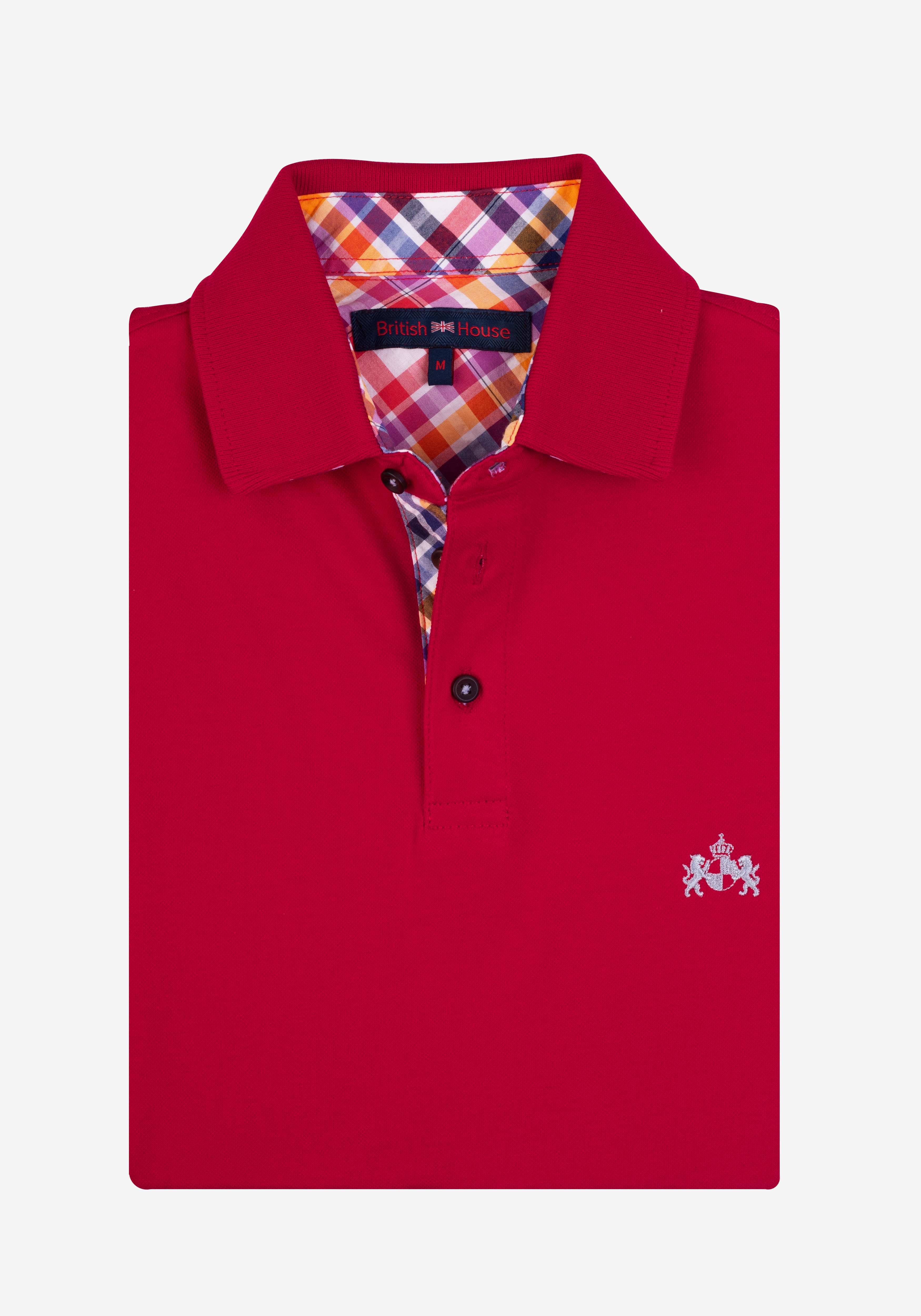 Brick Cotton Polo Shirt
