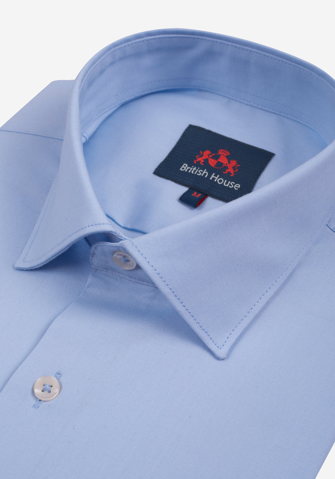 Frosted Blue Cotton Lycra Shirt