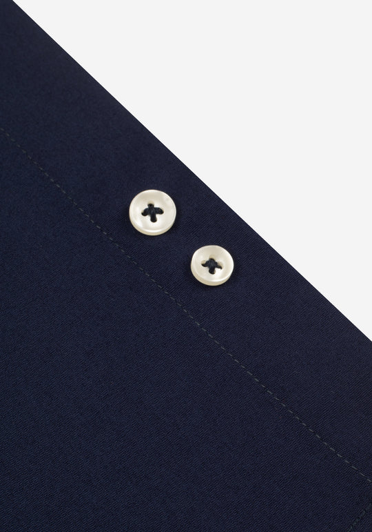 Infinite Navy Cotton Lycra Shirt