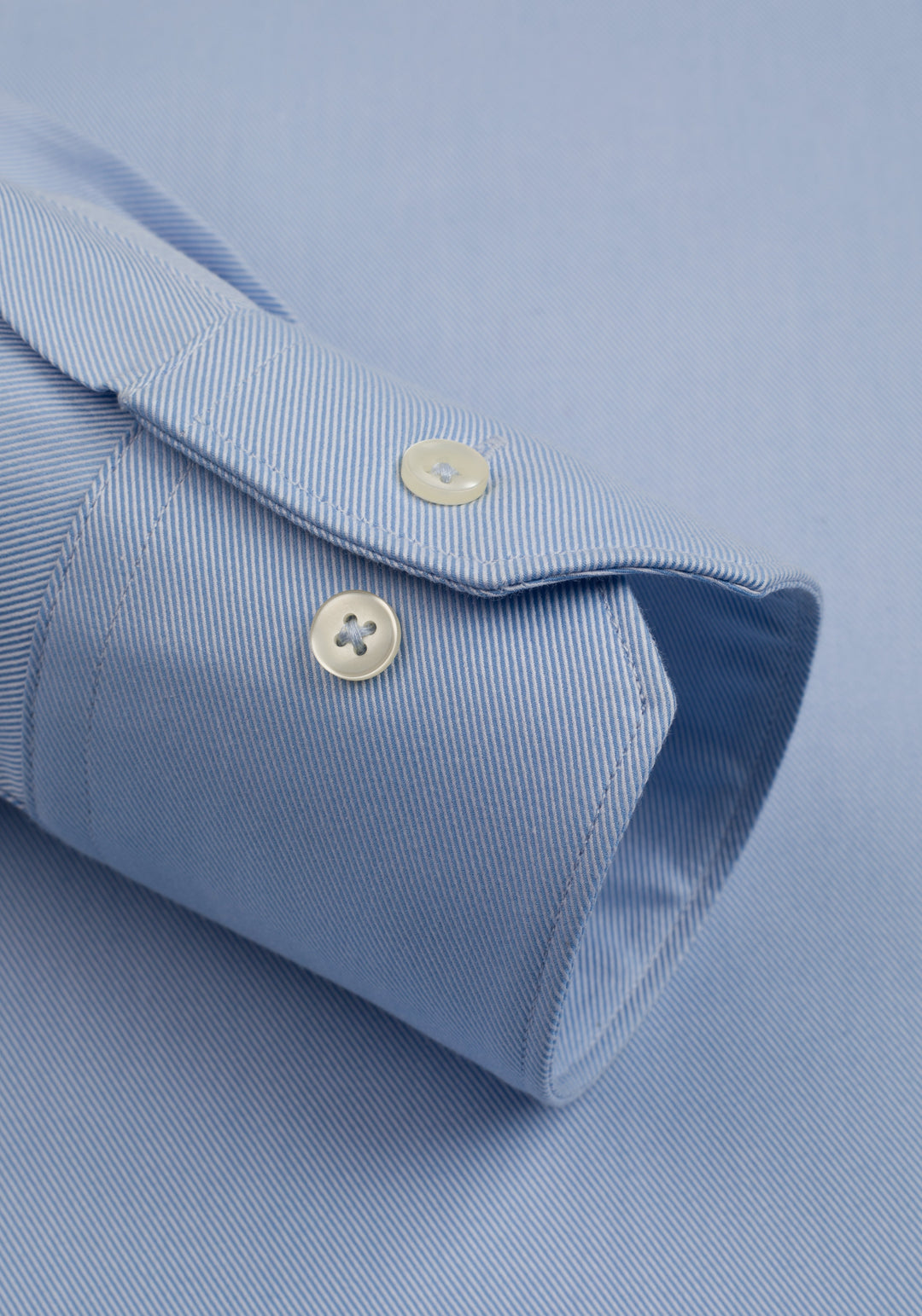 Ice Blue Fine Twill Shirt