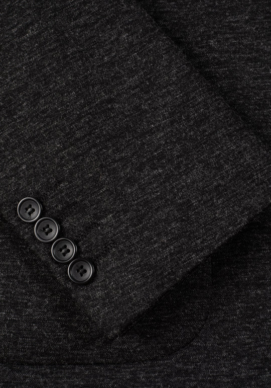 Contemporary Fit Slate Grey Heavy Brushed Blazer
