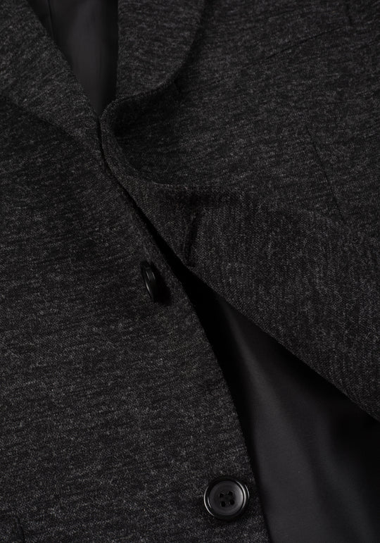 Contemporary Fit Slate Grey Heavy Brushed Blazer