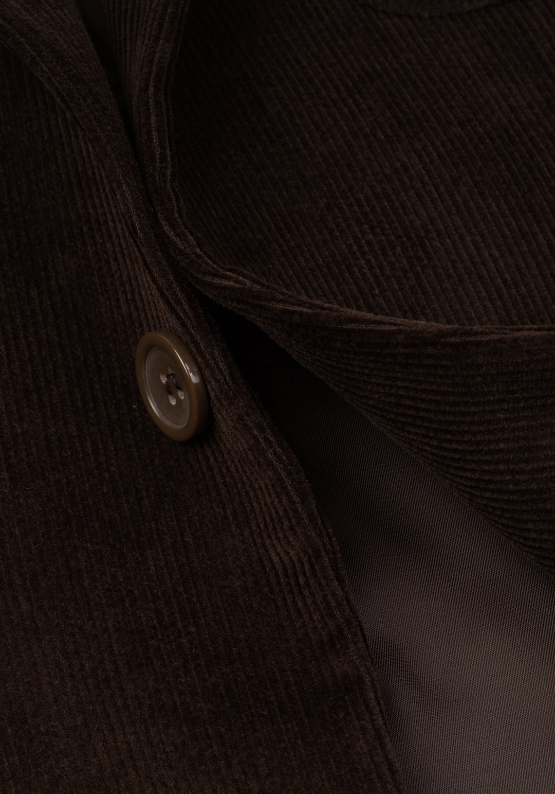 Slim Fit Truffle Brown Stripe Corduroy Blazer