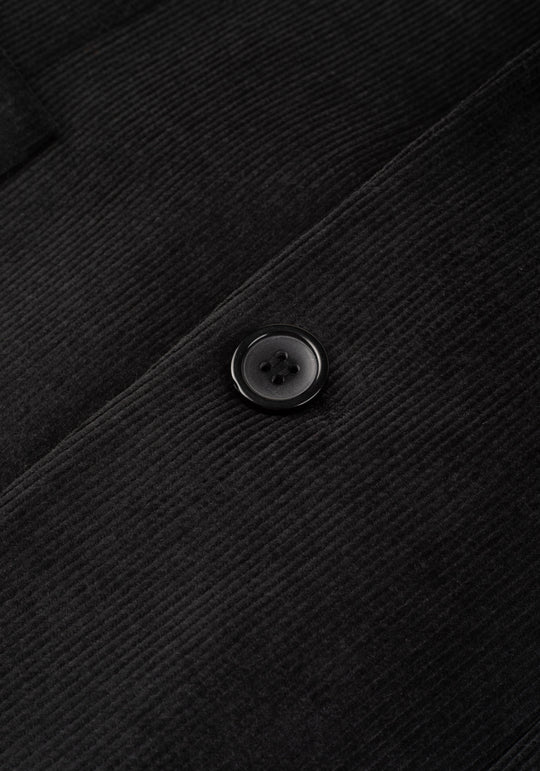 Slim Fit Faded Black Stripe Corduroy Blazer