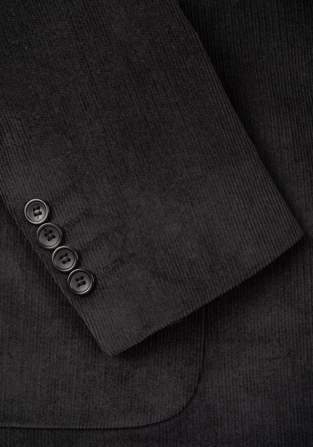 Slim Fit Faded Black Stripe Corduroy Blazer