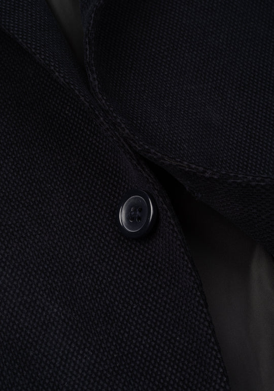 Slim Fit Shadow Navy Dotted Pique Blazer