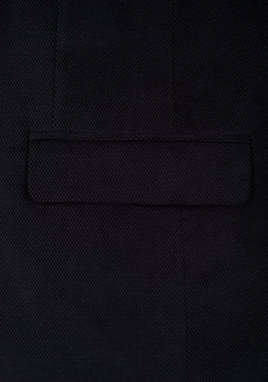 Slim Fit Shadow Navy Dotted Pique Blazer