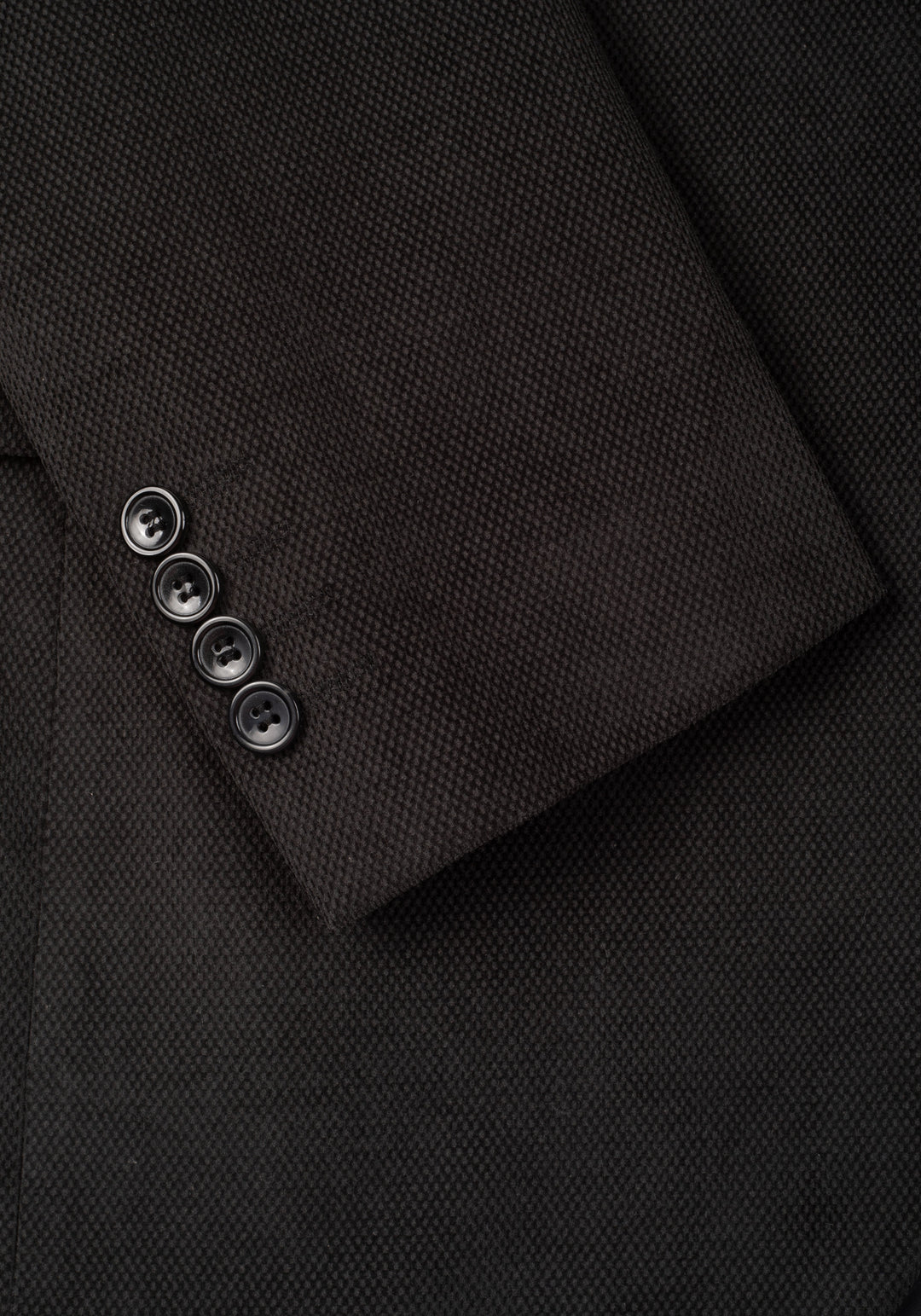Slim Fit Ash Grey Dotted Pique Blazer