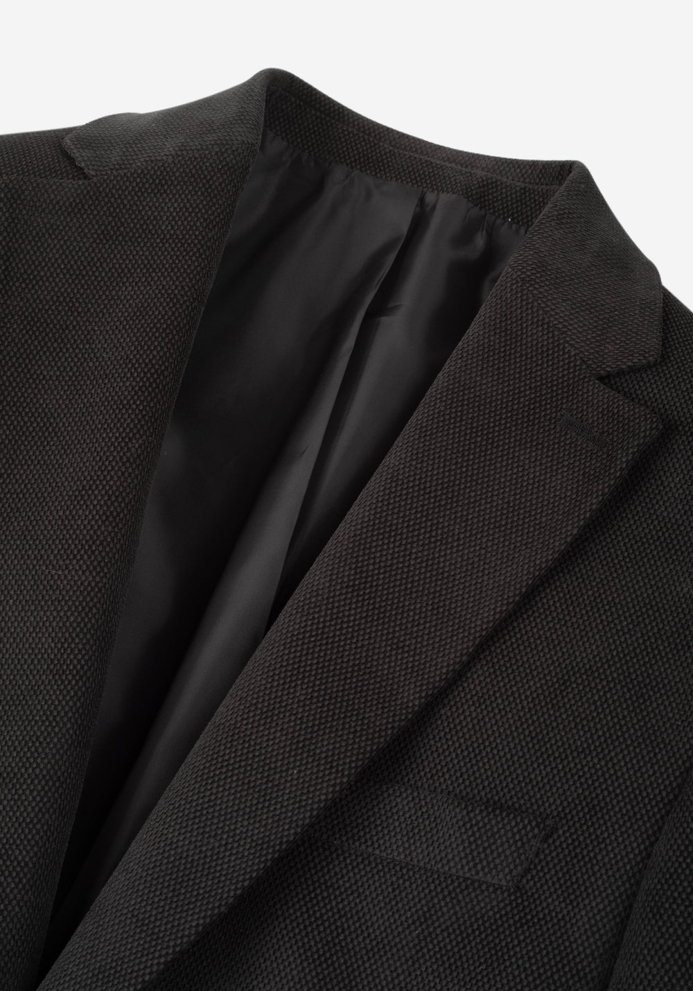 Slim Fit Ash Grey Dotted Pique Blazer