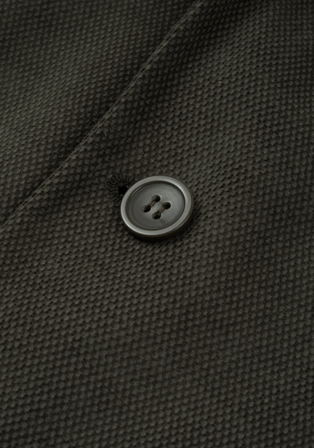 Slim Fit Moss Green Dotted Pique Blazer