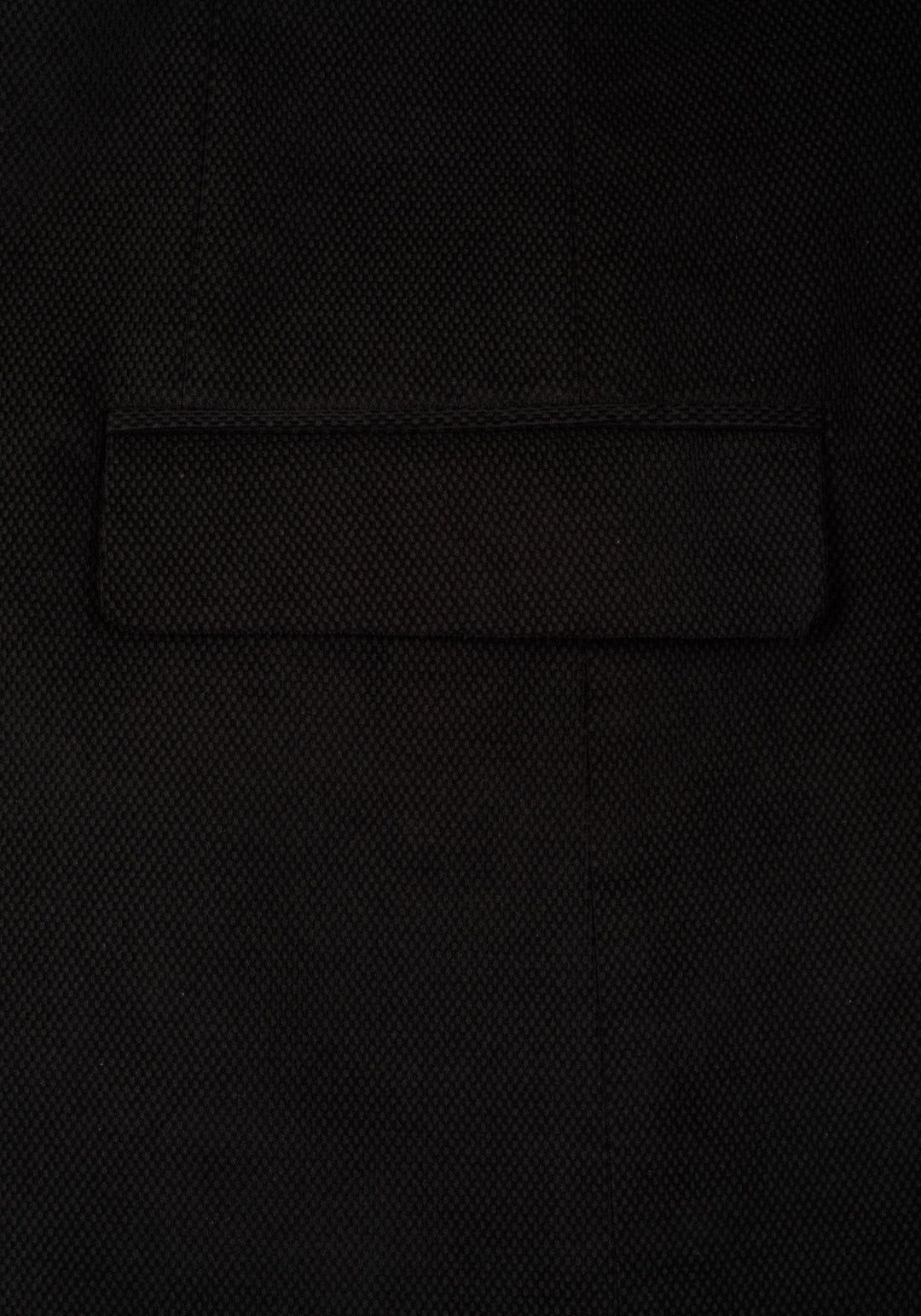 Slim Fit Vanta Black Dotted Pique Blazer